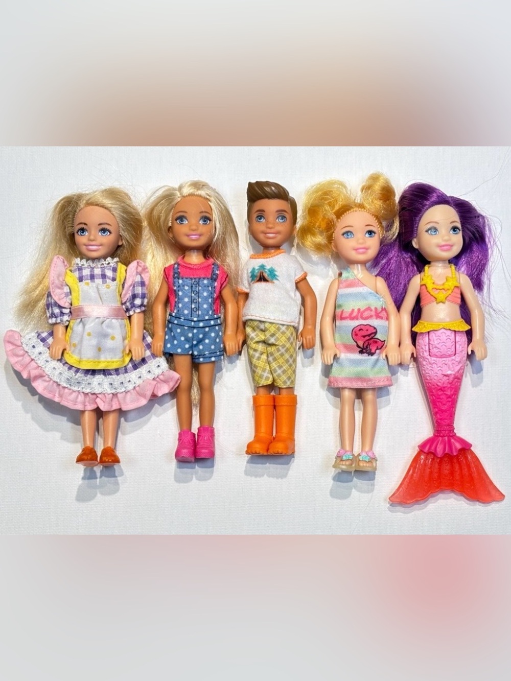 Barbie Club Chelsea Doll Assortment Bundle (Lot of 5)